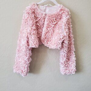 H&M Girls Party Cardigan Pink Floral